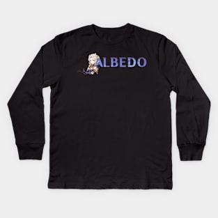 Genshin Impact Name Husbando Albedo Kids Long Sleeve T-Shirt